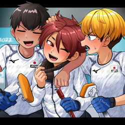 This is a pixiv picture whose title is 習作「カーリング２」.