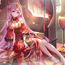 This is a pixiv picture whose title is 国风 花嫁.