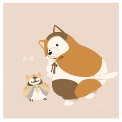 This is a pixiv picture whose title is ねこをかぶる.