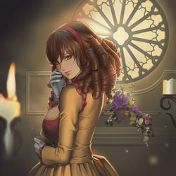 This is a pixiv picture whose title is Velvet.