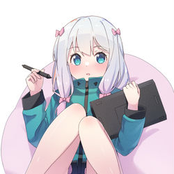 This is a pixiv picture whose title is エロマンガ先生 和泉紗霧.