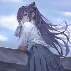 This is a pixiv picture whose title is Keqing.