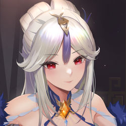 This is a pixiv picture whose title is 紗の幽蘭.