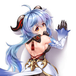 This is a pixiv picture whose title is 甘雨.