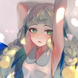 This is a pixiv picture whose title is 72日目、リーリエ.