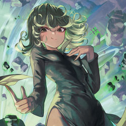 This is a pixiv picture whose title is 61日目、タツマキ.