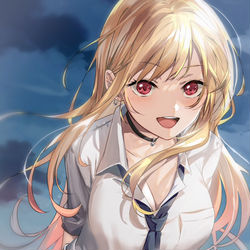 This is a pixiv picture whose title is 喜多川海夢.