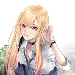 This is a pixiv picture whose title is Marin Kitagawa.