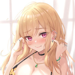 This is a pixiv picture whose title is 喜多川海夢.