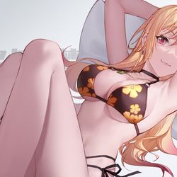 This is a pixiv picture whose title is 喜多川海梦.