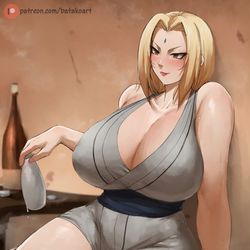 This is a pixiv picture whose title is Tsunade Senju.