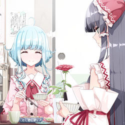This is a pixiv picture whose title is 食卓.