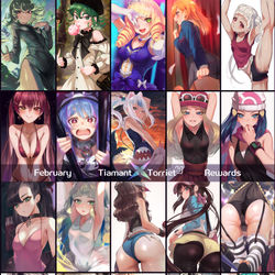This is a pixiv picture whose title is 【100日挑戦S2】 061S2 ~ 080S2.