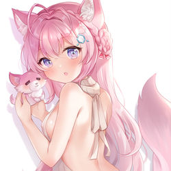This is a pixiv picture whose title is 童貞を殺すこよりちゃん.