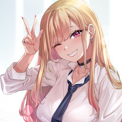 This is a pixiv picture whose title is 喜多川海夢.