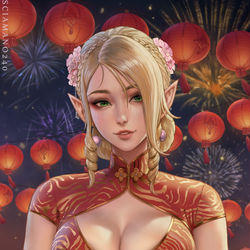 This is a pixiv picture whose title is Myra Year of the Tiger - OC.