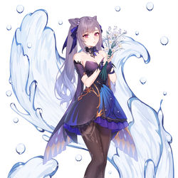 This is a pixiv picture whose title is 刻晴.