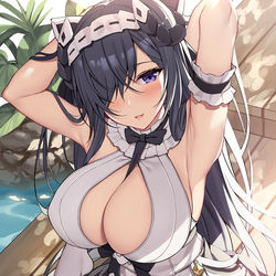 This is a pixiv picture whose title is 期間限定メイド中のアウグスト・フォン・パーセヴァル.