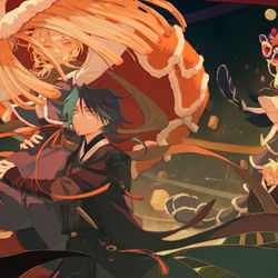 This is a pixiv picture whose title is -.