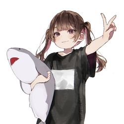 This is a pixiv picture whose title is さめ捕獲.