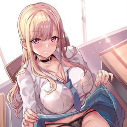 This is a pixiv picture whose title is 喜多川海夢.
