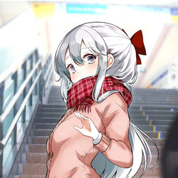 This is a pixiv picture whose title is 『…行ってきますね。お兄さん。』.