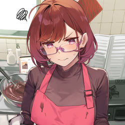 This is a pixiv picture whose title is 近視の姉＃42.