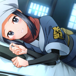 This is a pixiv picture whose title is 添い寝してくれるショウちゃん/ダグトリオ(カオナシのすがた).