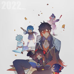 This is a pixiv picture whose title is 海灯节彩蛋.