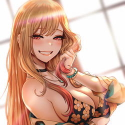 This is a pixiv picture whose title is 喜多川海夢.