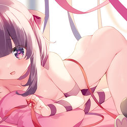 This is a pixiv picture whose title is 🎀.