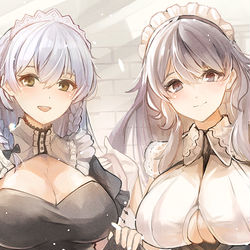 This is a pixiv picture whose title is お迎えメイドさん.
