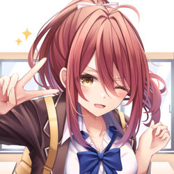 This is a pixiv picture whose title is 先輩！私もできますよ！.