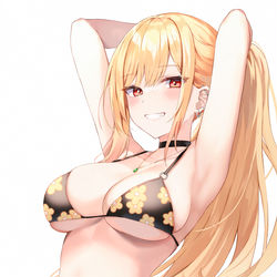 This is a pixiv picture whose title is 喜多川海夢.