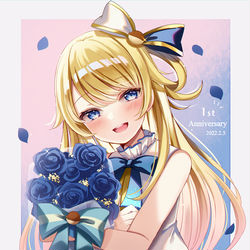 This is a pixiv picture whose title is 1st Anniversary🔔.