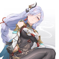 This is a pixiv picture whose title is 原神-申鶴.