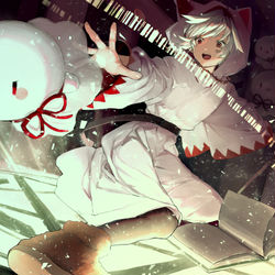 This is a pixiv picture whose title is 白魔道士2.