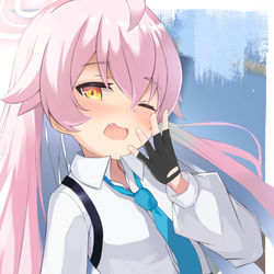 This is a pixiv picture whose title is あくびホシノ.