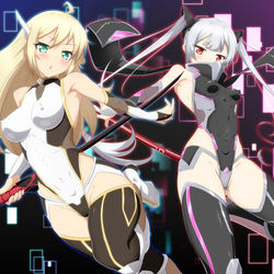 This is a pixiv picture whose title is 閃刀の対魔忍.