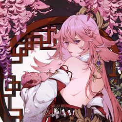 This is a pixiv picture whose title is Yae Miko.