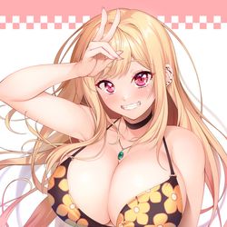This is a pixiv picture whose title is 喜多川海夢.