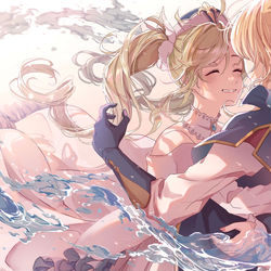 This is a pixiv picture whose title is 治癒.