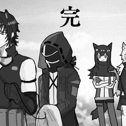 This is a pixiv picture whose title is アークナイツ漫画まとめ頭おかしめ.