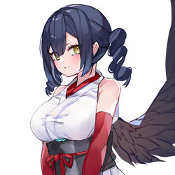 This is a pixiv picture whose title is 修行服ツインテぴぴやまさん.