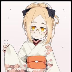 This is a pixiv picture whose title is 和装イベリス.