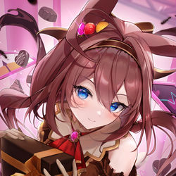 This is a pixiv picture whose title is バレンタインブルボン💝.