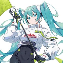 This is a pixiv picture whose title is レーシングミク2022.