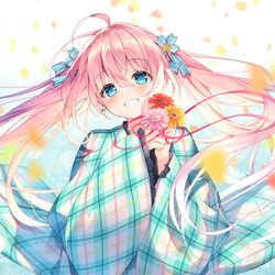 This is a pixiv picture whose title is 君の笑顔が希望となる.