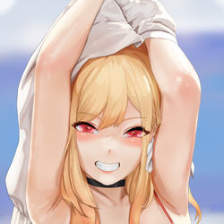 This is a pixiv picture whose title is 喜多川海夢.