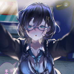 This is a pixiv picture whose title is 頬を温めてくれるチヒロちゃん.